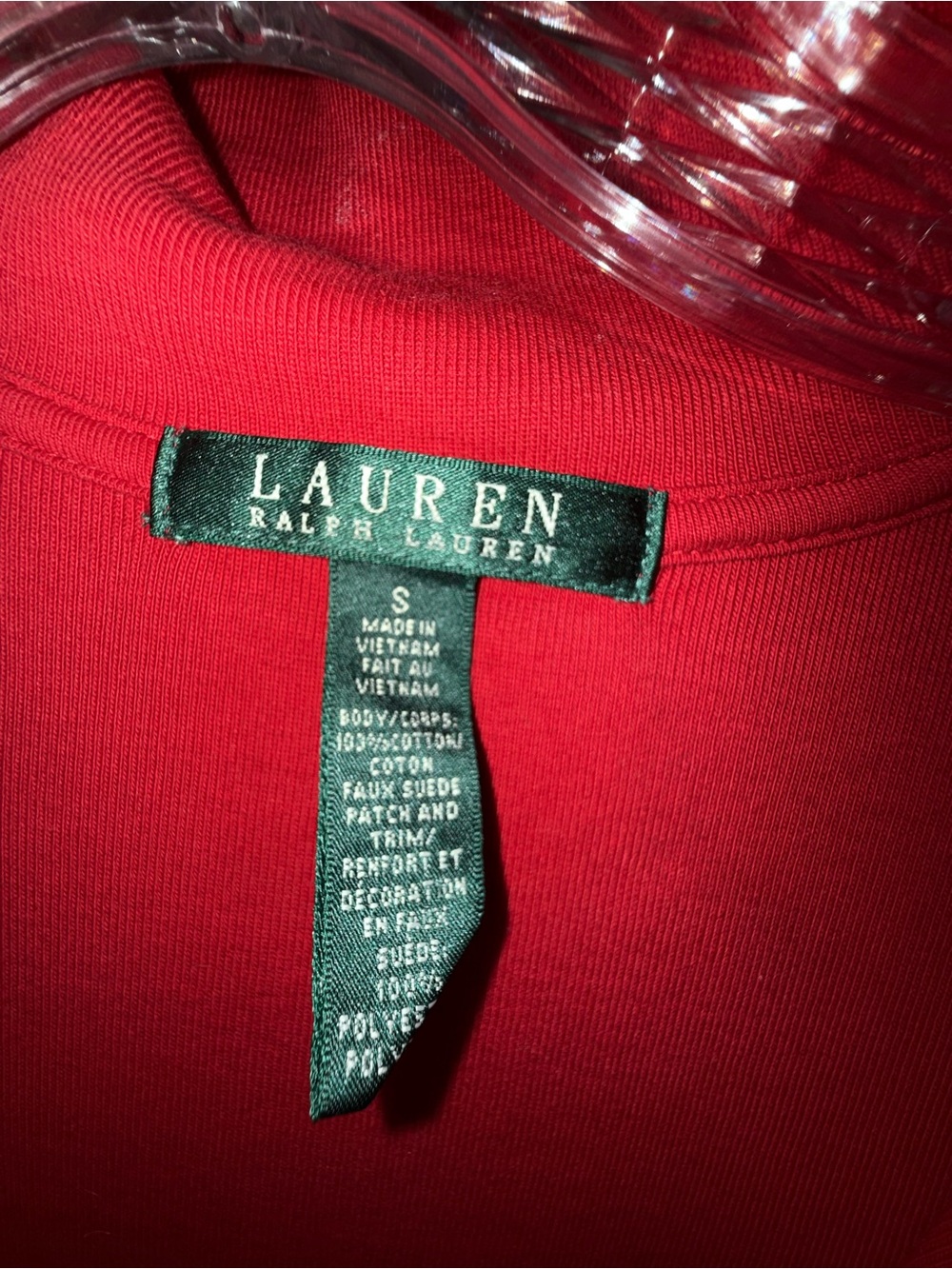 Lauren Ralph Lauren Red Long Sleeve Quarter-Zip Dress - Picture 9 of 10
